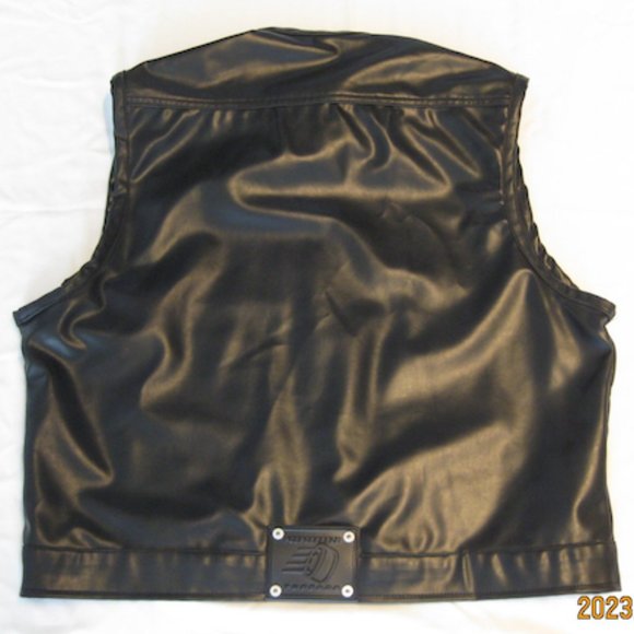 RUBBER SOUL 'Biker' Vest- M 'Black' (BRAND NEW /wot) SUPER RARE! 'Unisex' - Picture 16 of 16